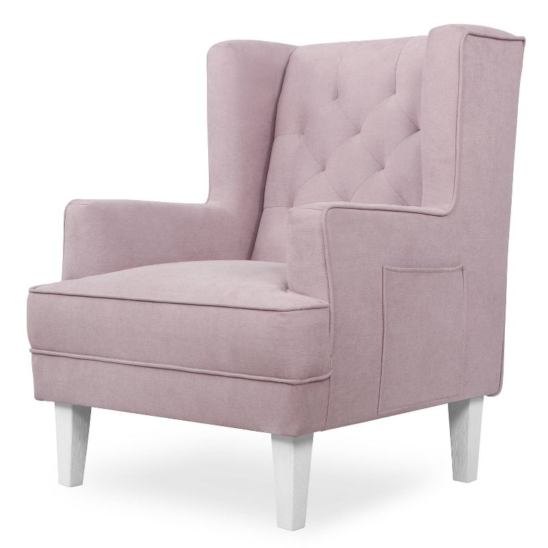 Evolur Ann Arbor Upholstered Tufted Wingback 2-in-1 Rocker & Accent Chair