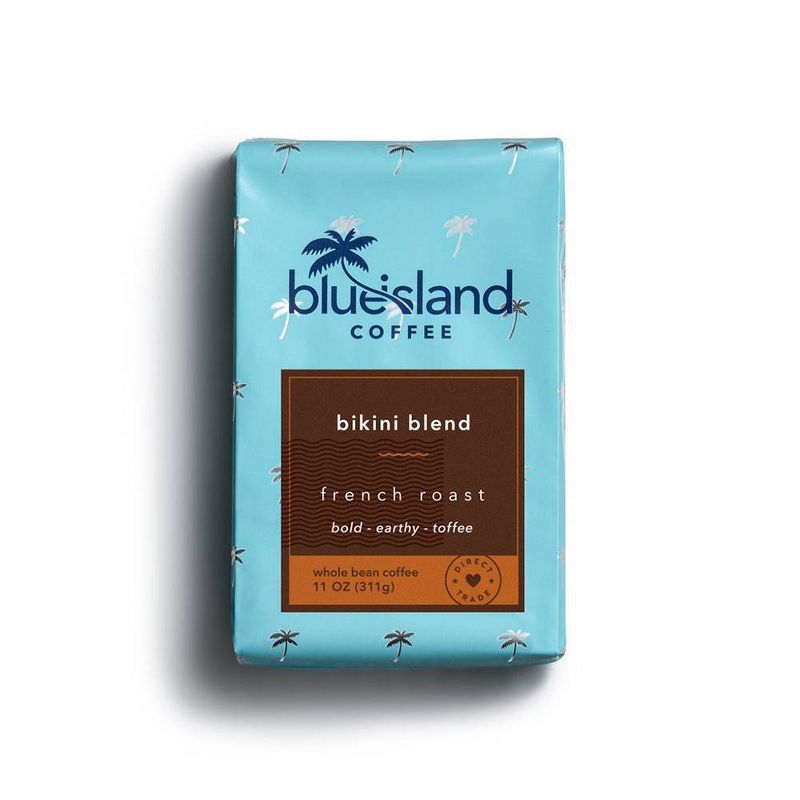 Blue Island Coffee Bikini Blend Dark French Roast Ground Coffee 11oz Dark Roast