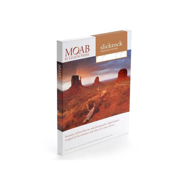 Moab Slickrock Metallic Silver 8.5x11" Paper, 25 Sheets, 300gsm #F01SLS300851125