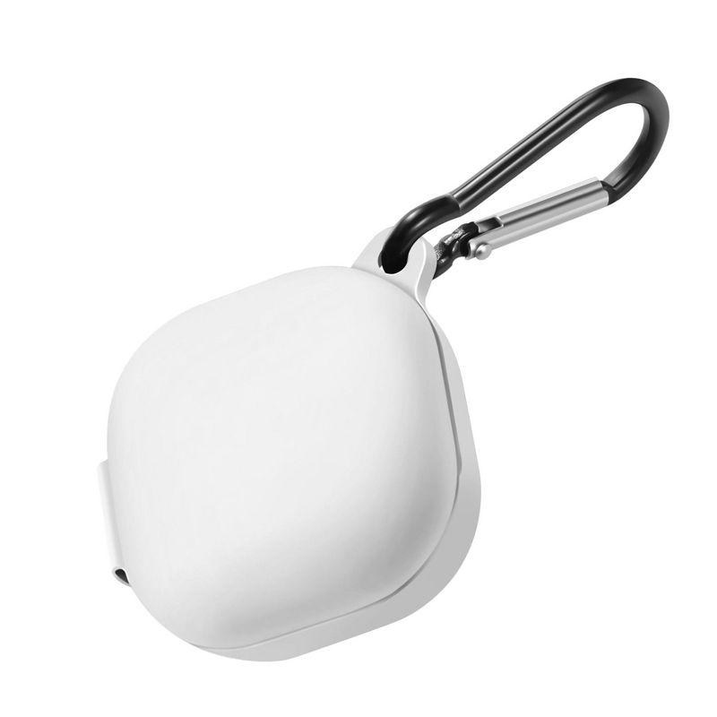 Insten Silicone Case for Samsung Galaxy Buds Pro (2021) / Galaxy Buds Live (2020) with Carabiner Keychain, Pink