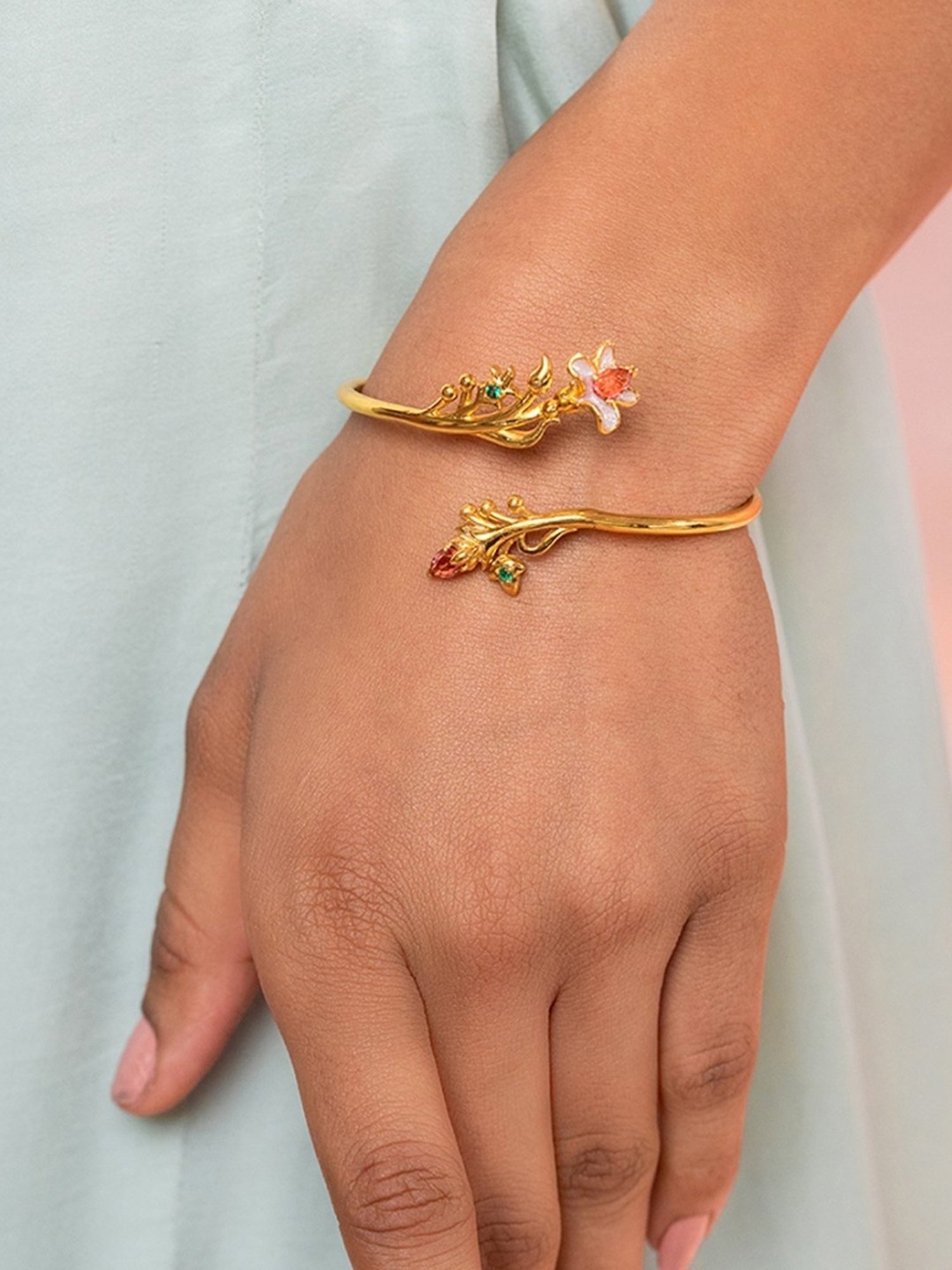 Shaya 92.5 Sterling Silver Shaadi Squad Matchmaking Maasi Flexible Fit Bracelet for Women