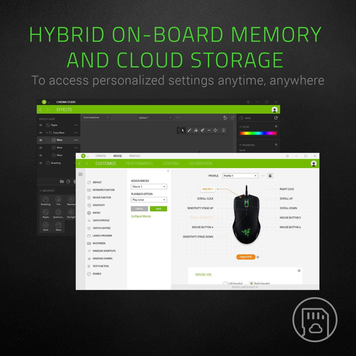 Razer Mamba Elite Advanced Ergonomics Gaming Mouse - 16,000 DPI Optical Sensor