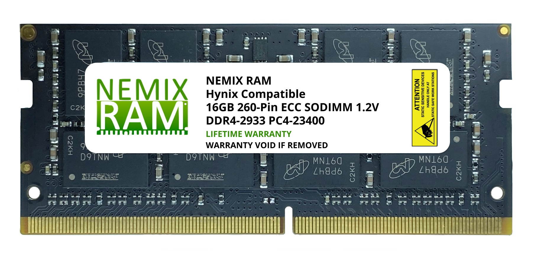 HMA82GS7DJR8N-WM Hynix Replacement 16GB DDR4-2933 PC4-23400 ECC Unbuffered Memory by NEMIX RAM