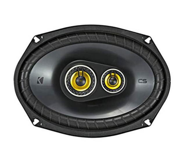 Kicker CS Series 150 Watt 6 x 9 Inch Car Audio Coaxial Speaker Pair, Yellow