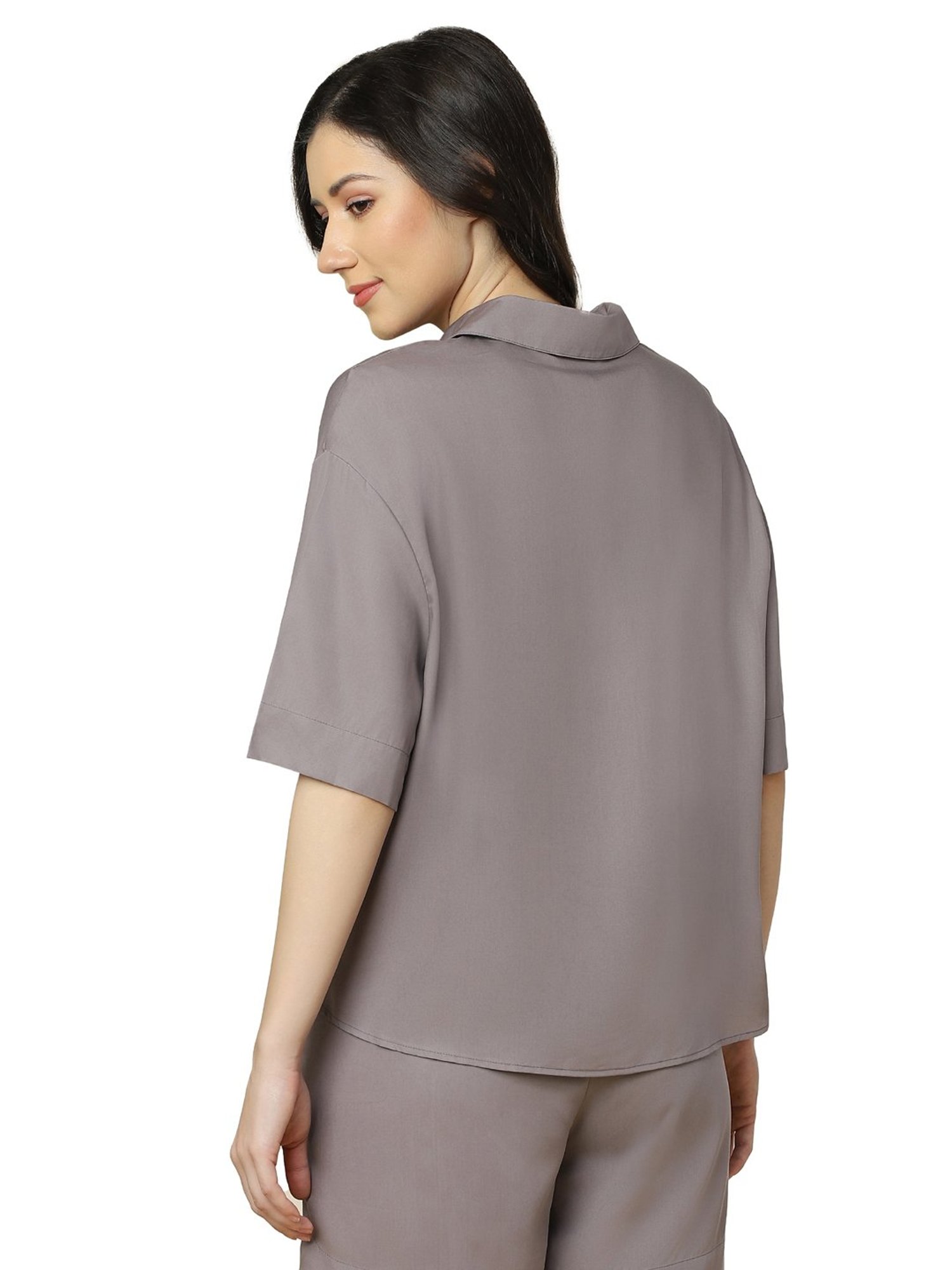 Triumph Grey Plain Night Shirt