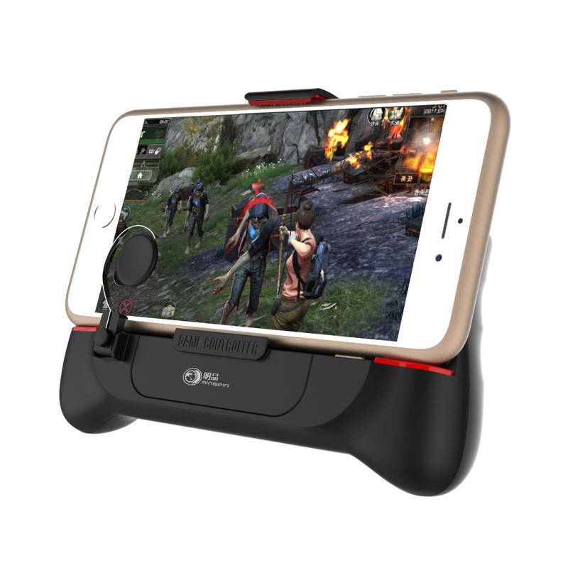 PUBG Fortnite Mobile Game Trigger, Megadream Phone Game Controller Game Grip Shoot Aim Trigger Gaming Joysticks Build in Cooling Fan and 2000mAh Power Bank for 4.5-6.5" Android iOS iPhone