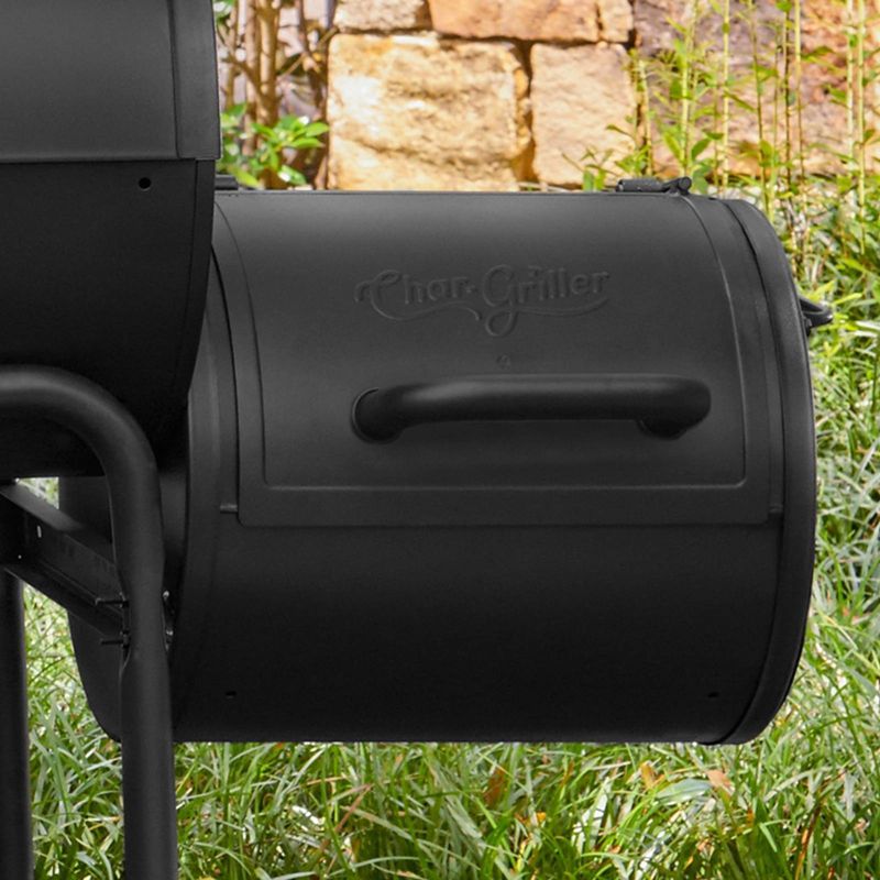 Char-Griller E82424 Side Fire Box Charcoal Grill