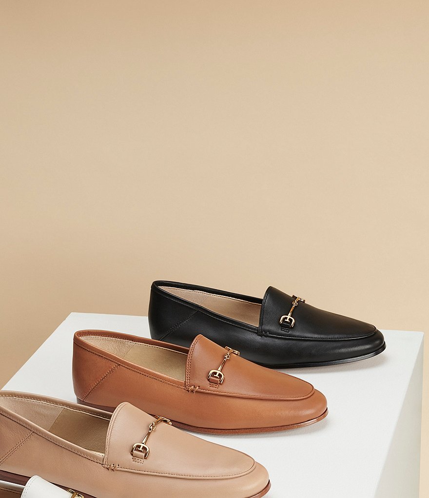 Jack Rogers Blair Pointed Toe Bow Leather Flats