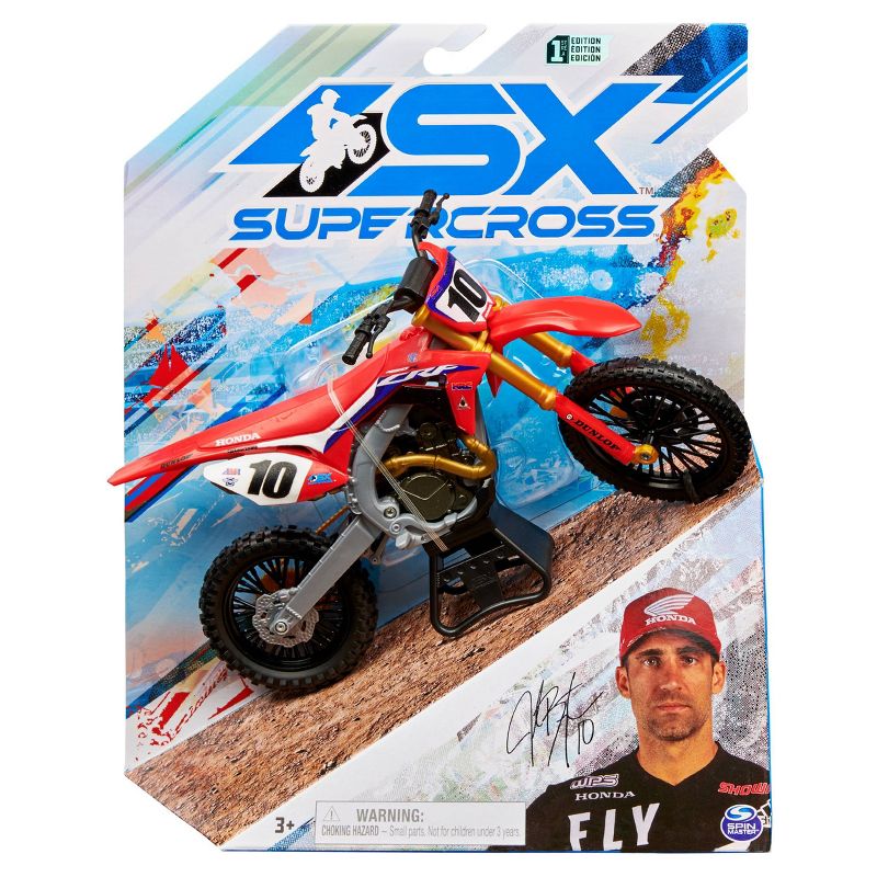 Supercross - 1:10 Scale Die Cast Collector Motorcycle - Justin Brayton
