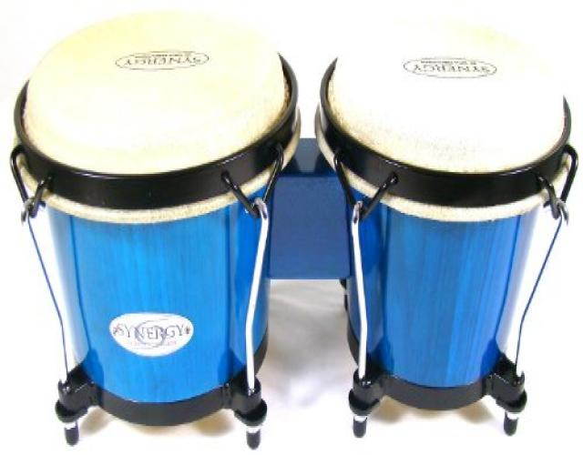 Toca Synergy 6 & 6-3/4 Inch Bongos Blue