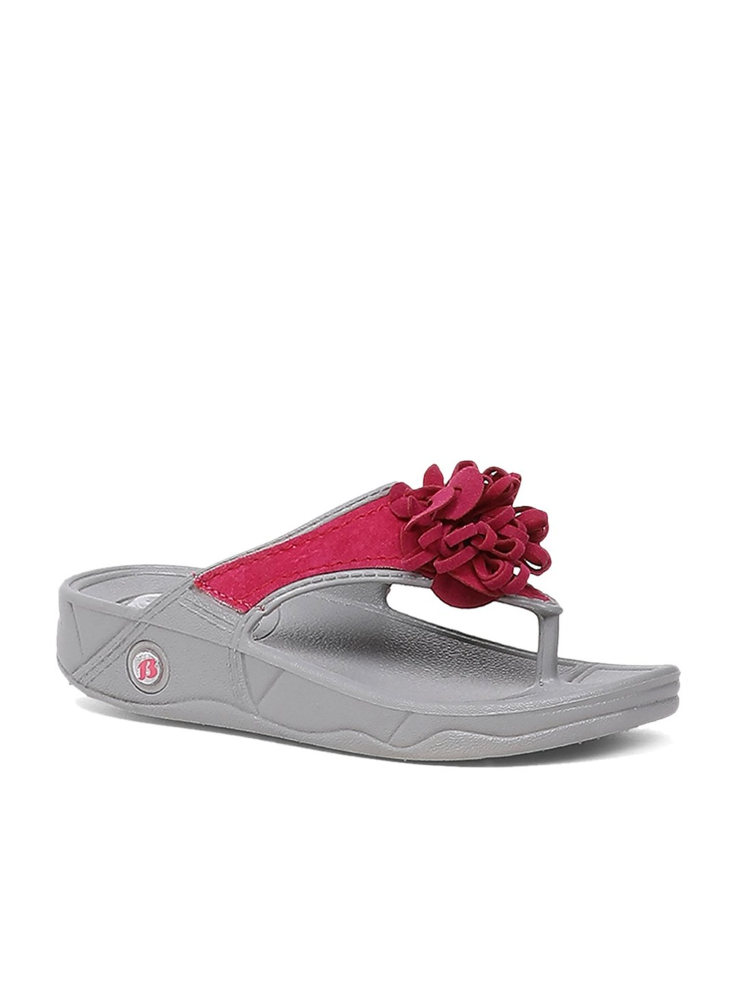 Bubblegummers by Bata Kids Grey Thong Sandals