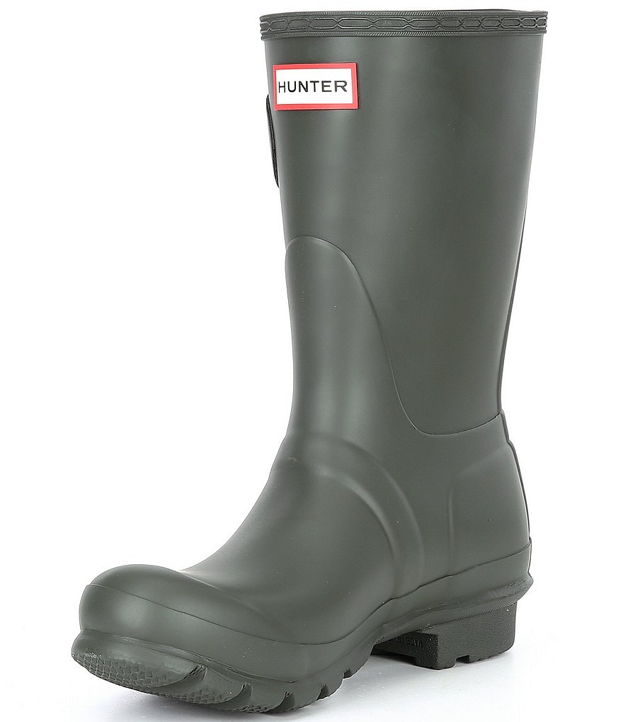 Hunter Women's Original Short Matte Buckle Strap Rain Boots