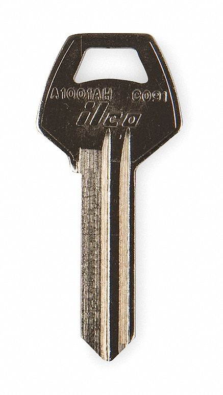KABA ILCO A1001AH-CO91 Key Blank,Brass,Corbin Russwin,PK10