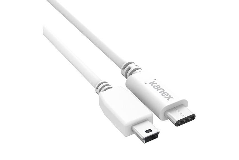 Kanex USB-C to Mini-B Cable 4 Feet -White