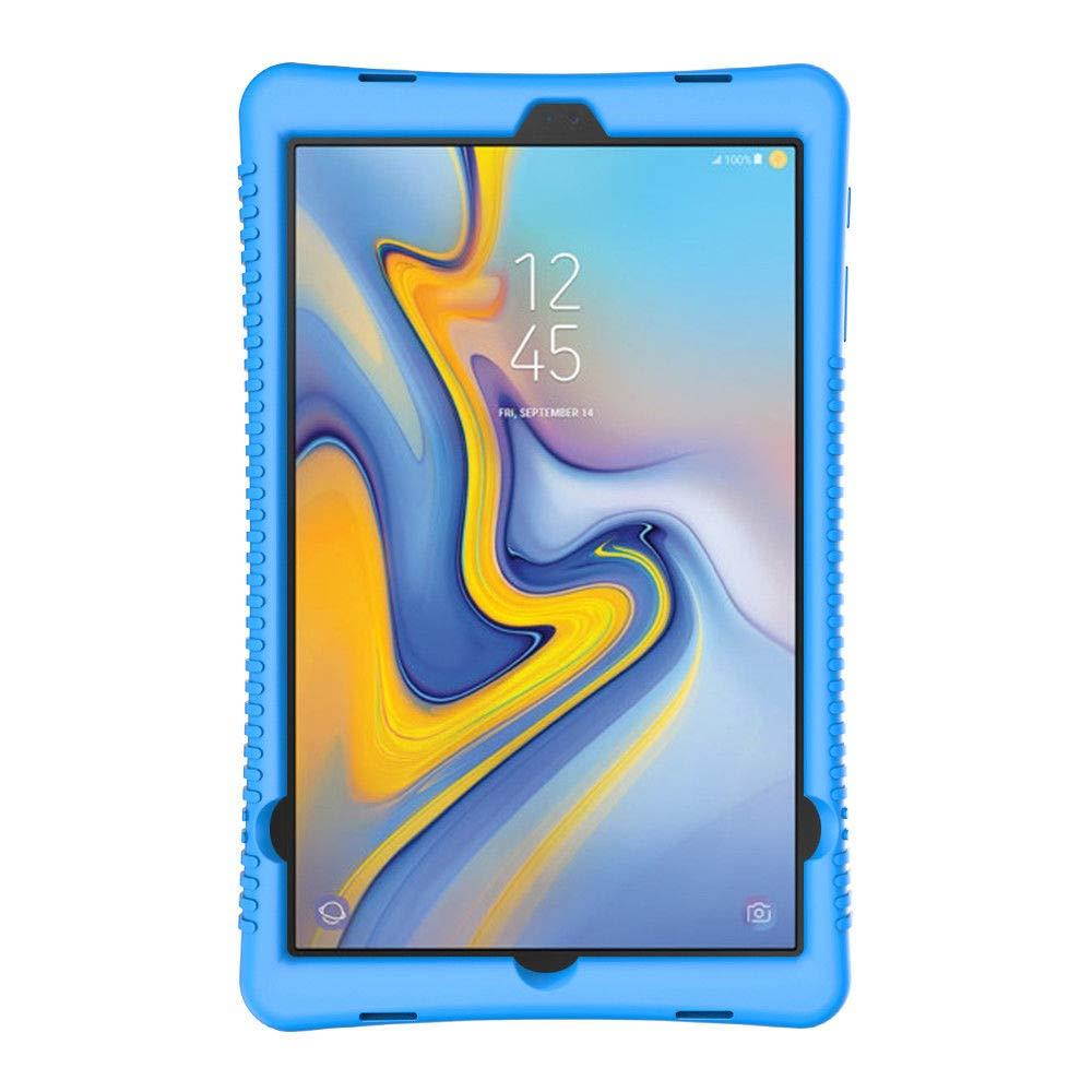 FastSun Samsung Galaxy Tab A 10.5 Case, Shockproof Silicone Rubber Cover Hard Protective Honey Comb Pattern Case for Samsung Galaxy Tab A 10.5 SM-T590/T595 2018 Release Tablet (Red)