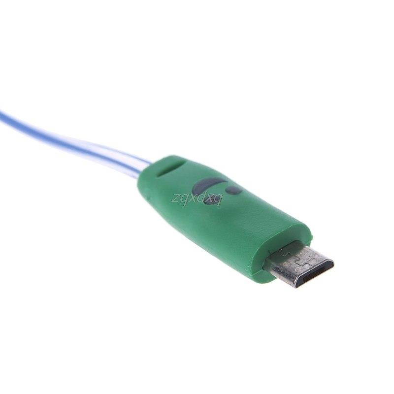 LED Colorful Light Glow Micro USB Data Sync Charging Cable For Android Phone Nov01 Drop ship