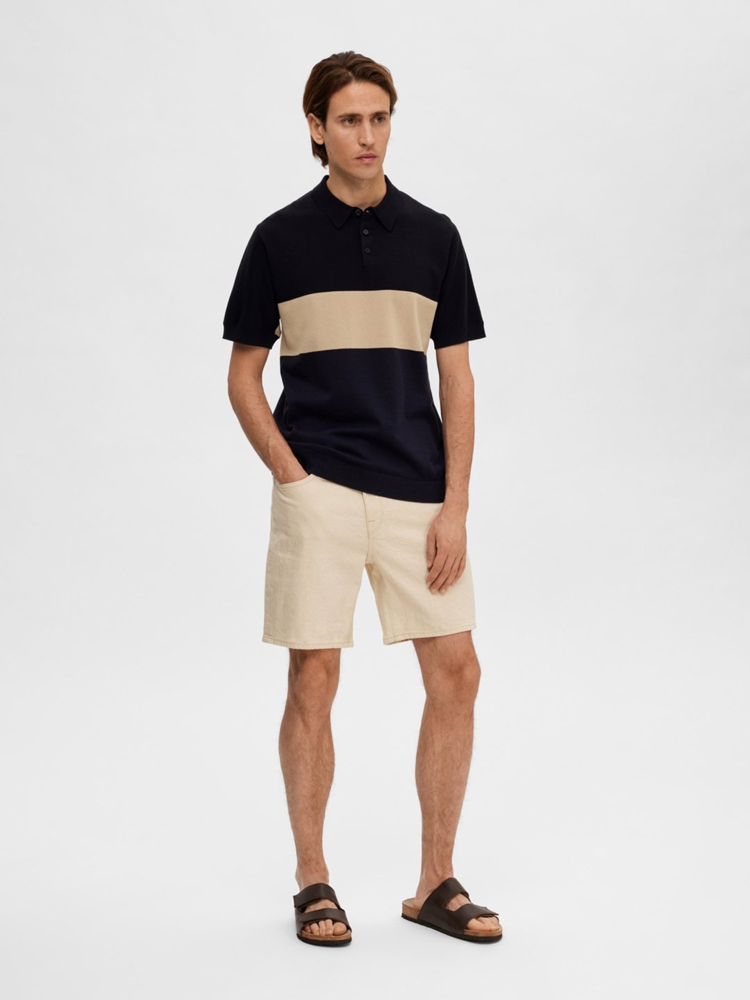 SELECTED HOMME Multicolor Regular Fit Polo T-Shirt