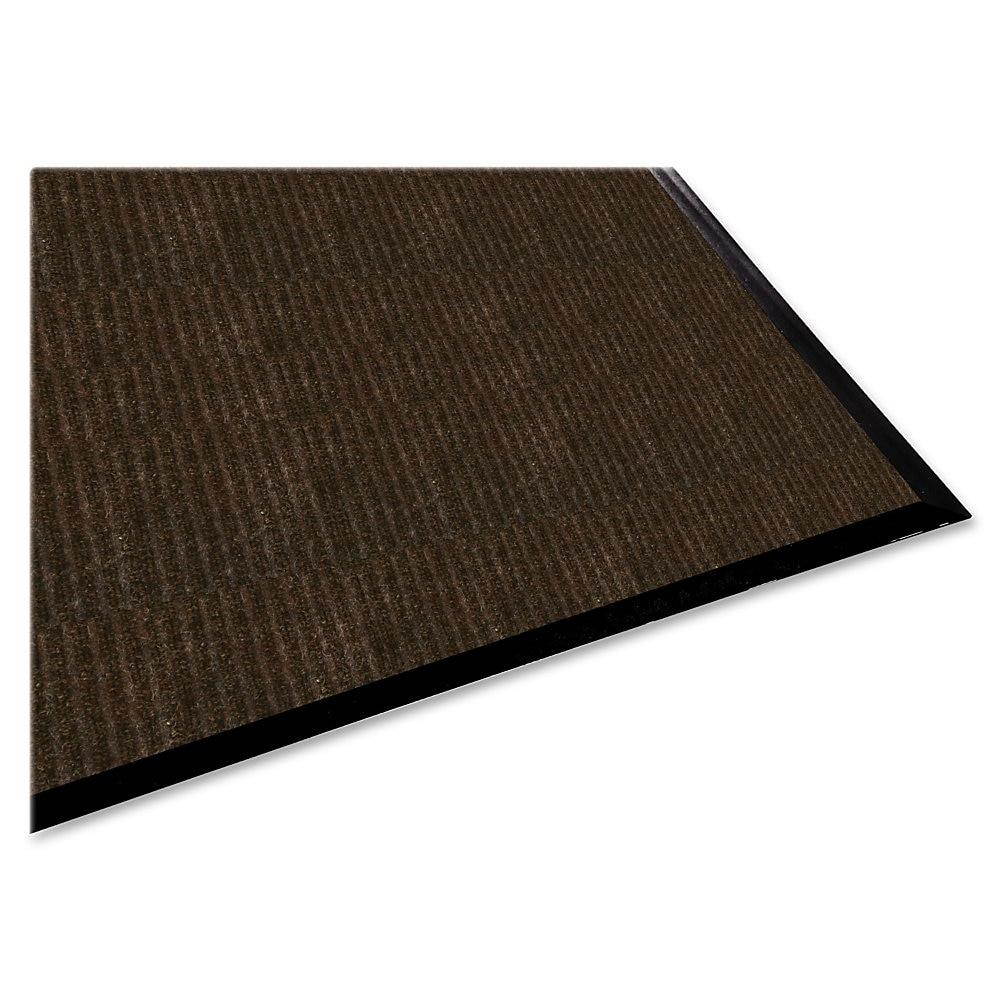 Genuine Joe Dual Rib Indoor Mat f/Hard Surface 3'x5' Chocolate 02400