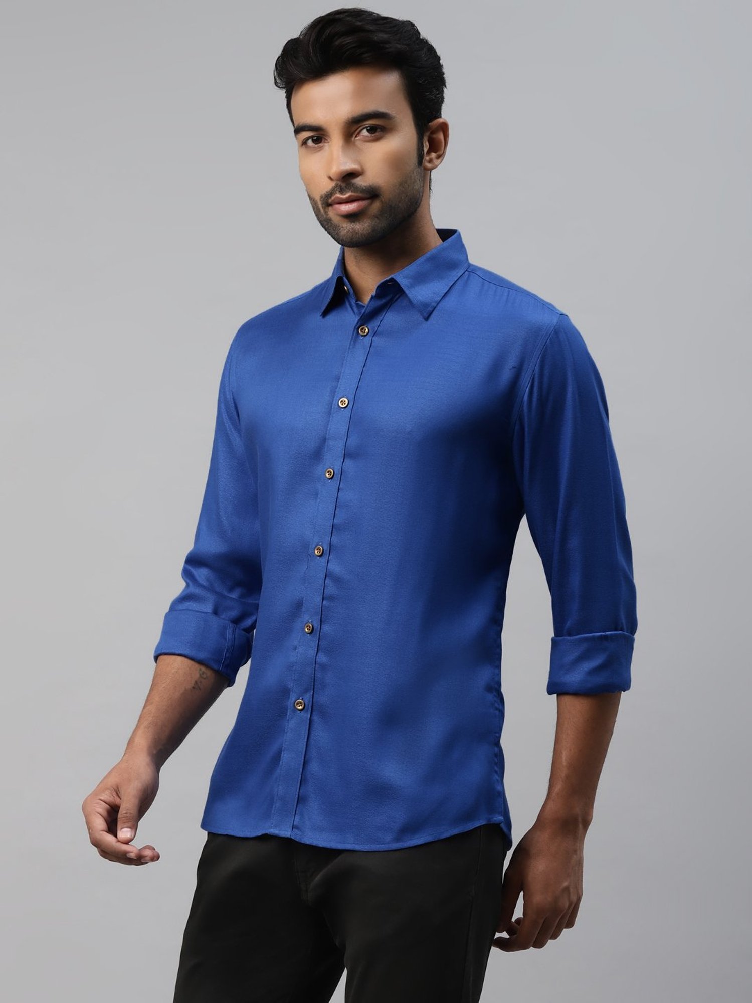 Don Vino Royal Blue Slim Fit Shirt