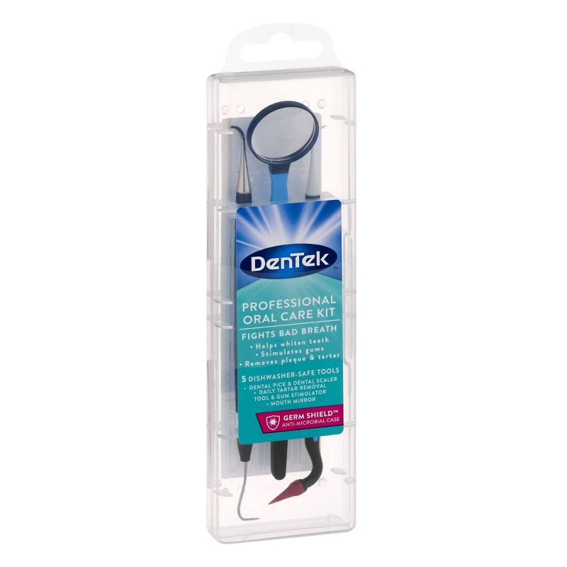 DenTek Professional Oral Care Kit - 2ct Kit with Dental Pick & Scaler, Tartar Removal Tool & Gum Stimulator, and Mouth Mirror