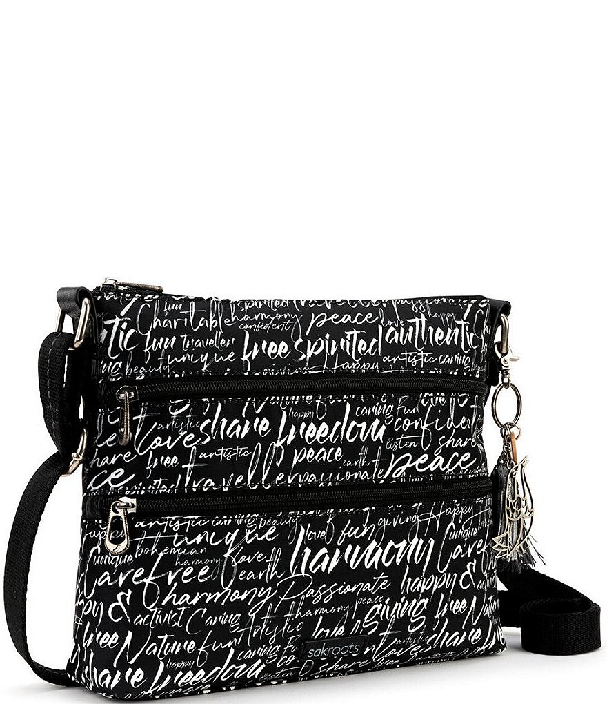 Sakroots Basic Zip Top Crossbody Bag