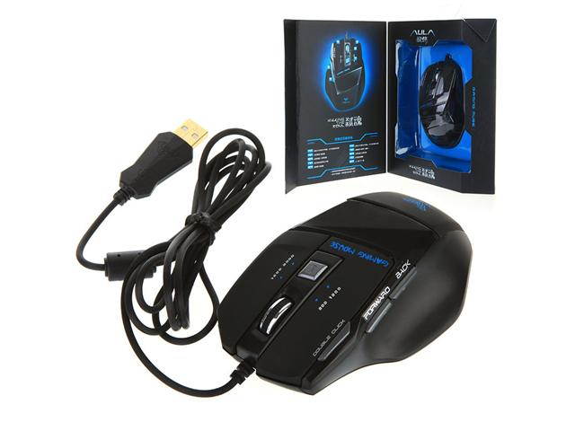 7 Buttons USB 800/1200/1600/2000 DPI Wired Gaming Optical Mouse