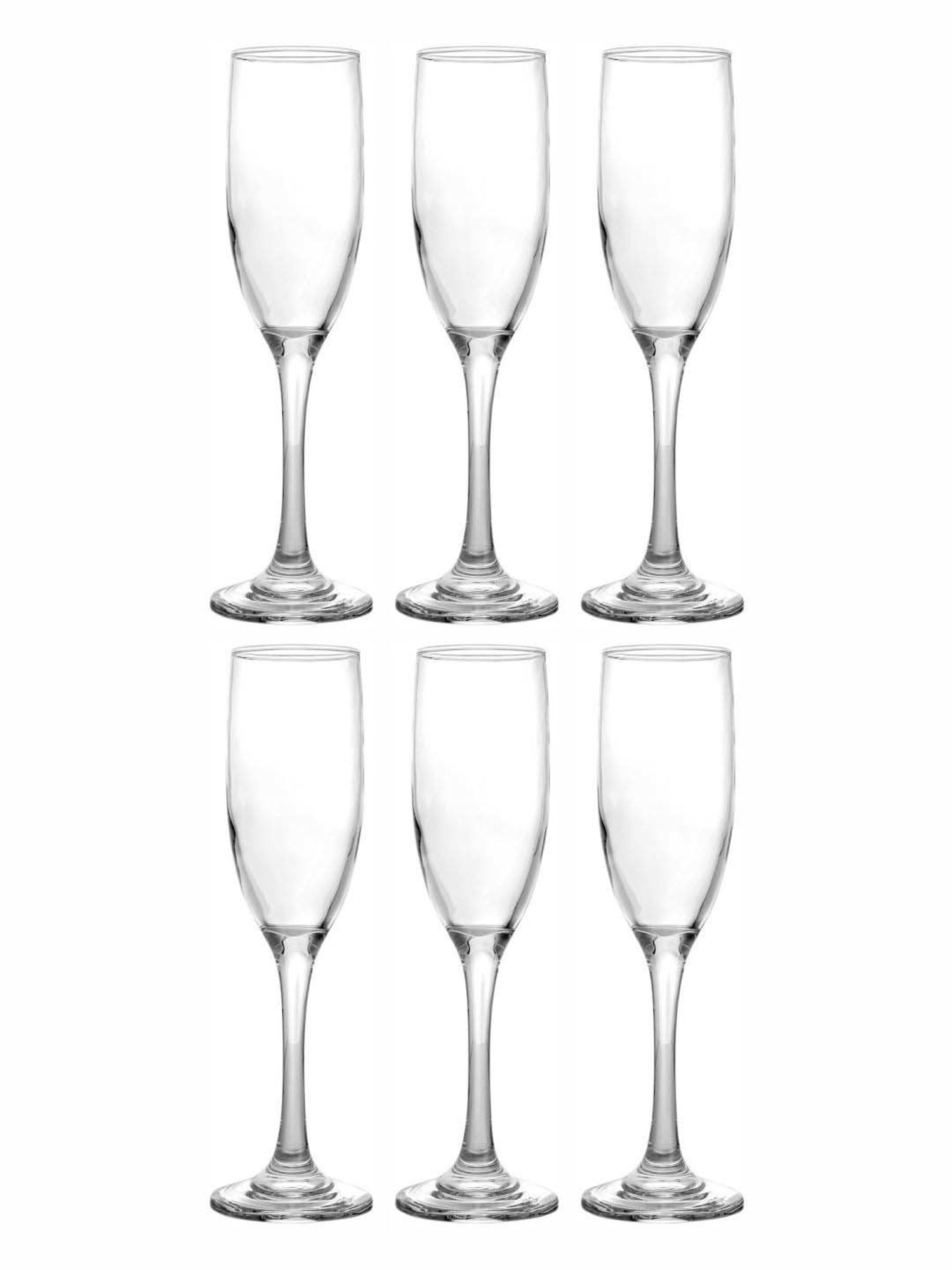 Goodhomes Wine Transparent Glass Tumbler Drinking Glasses (0.18 L) - Set of 6