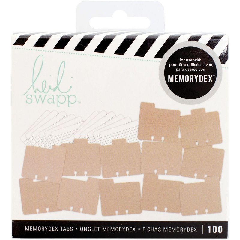 Heidi Swapp Memorydex File Cards & Tabbed Dividers 100/Pkg-Kraft