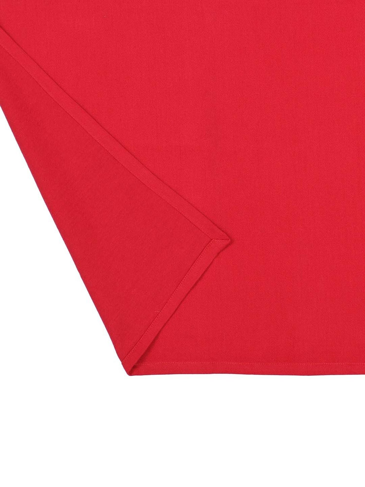 House This Palash Red 100% Cotton Table Cover - Set of 1