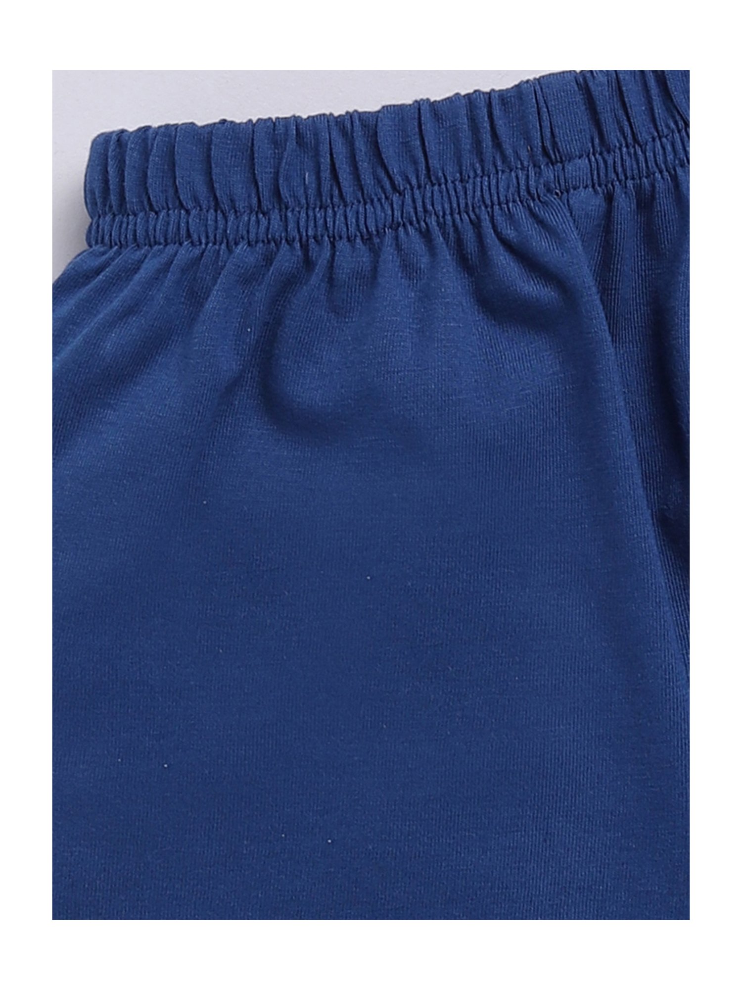 Todd N Teen Kids Blue Printed T-Shirt With Shorts