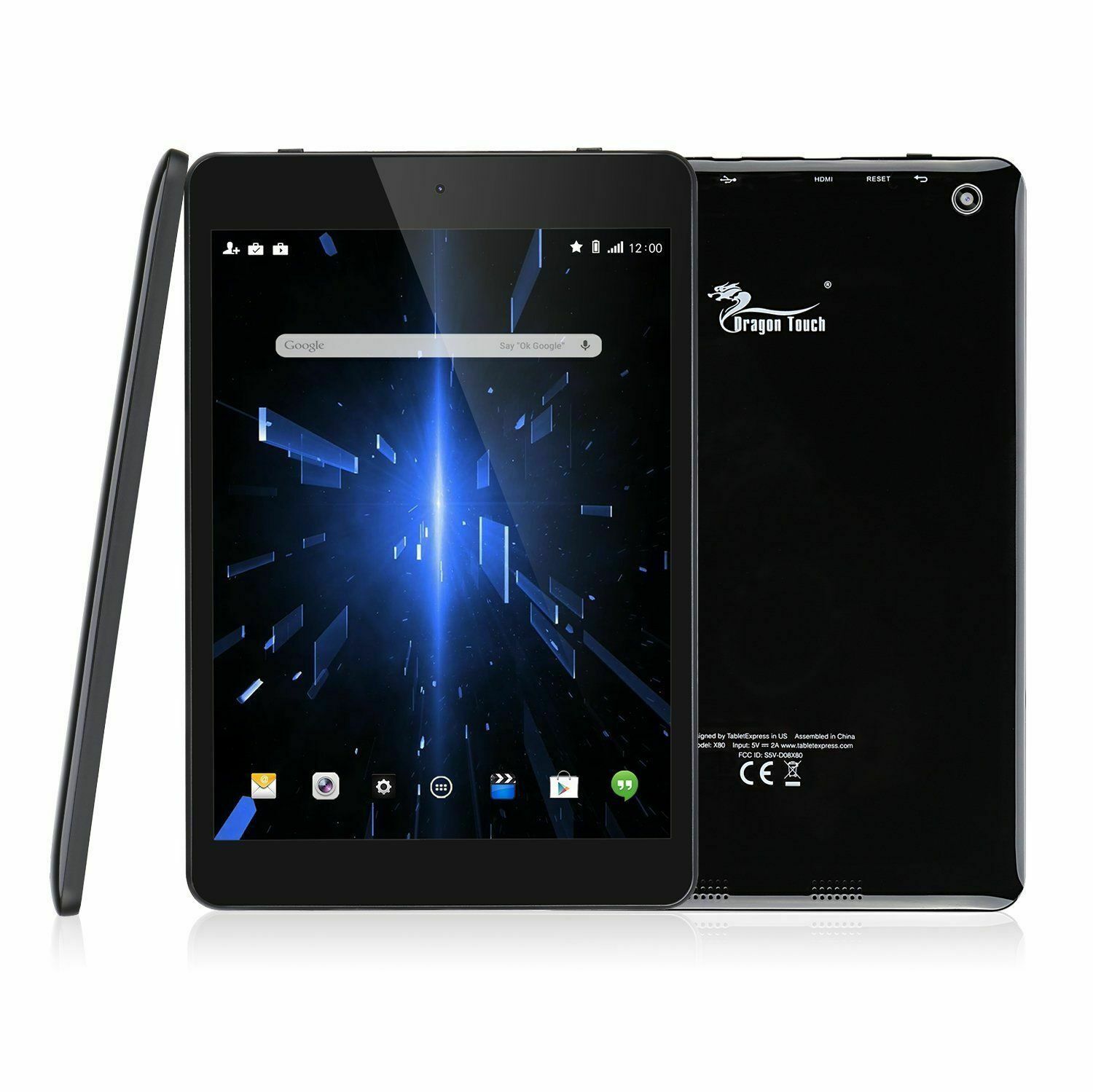 Dragon Touch X80 8" inch 32GB 64-bit Quad Core Tablet PC Android 6.0 Mini HDMI 1024x768 Dual Camera G-sensor Android Tablets