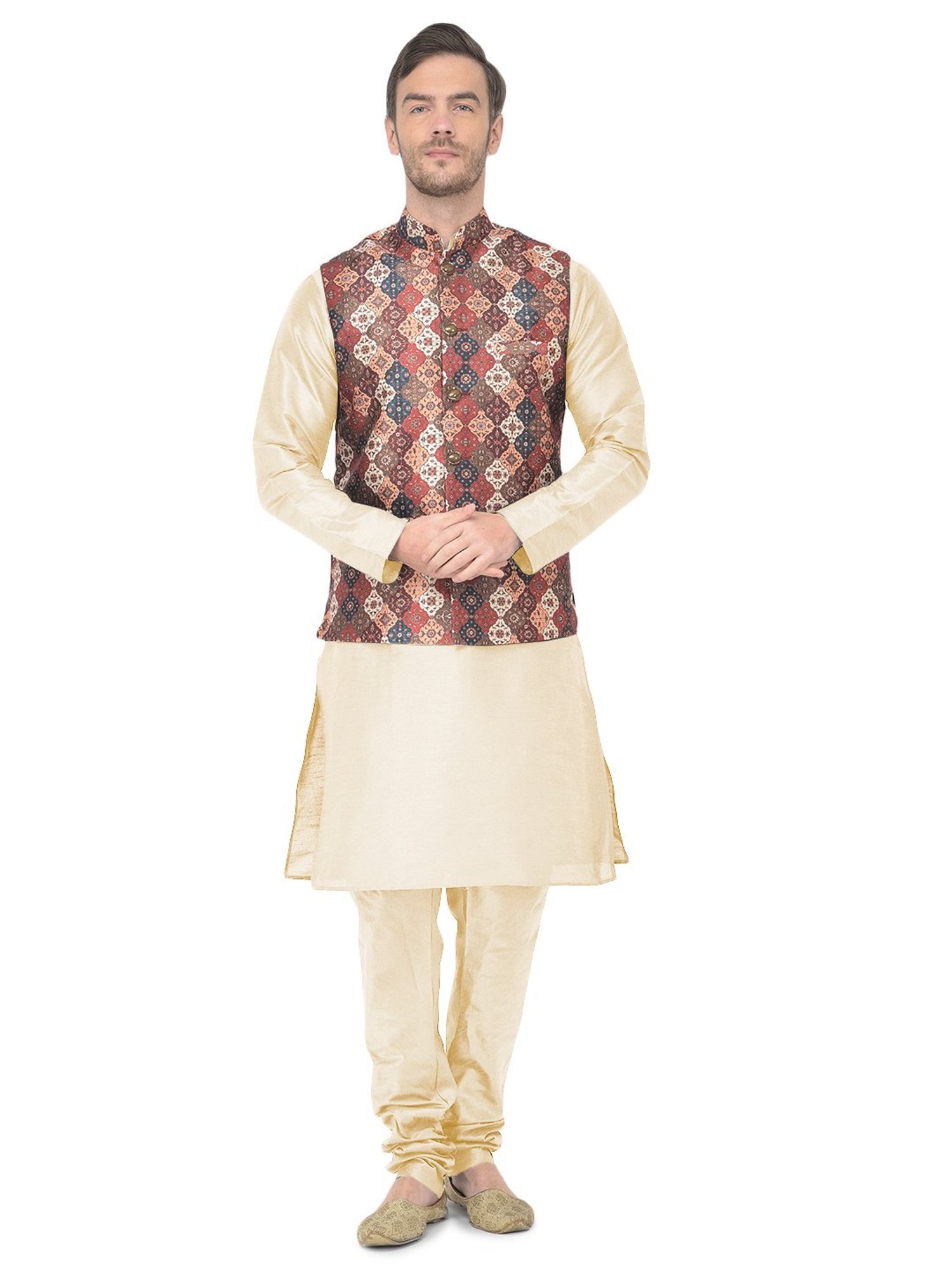 SG LEMAN Yellow Regular Fit Printed Kurta Set