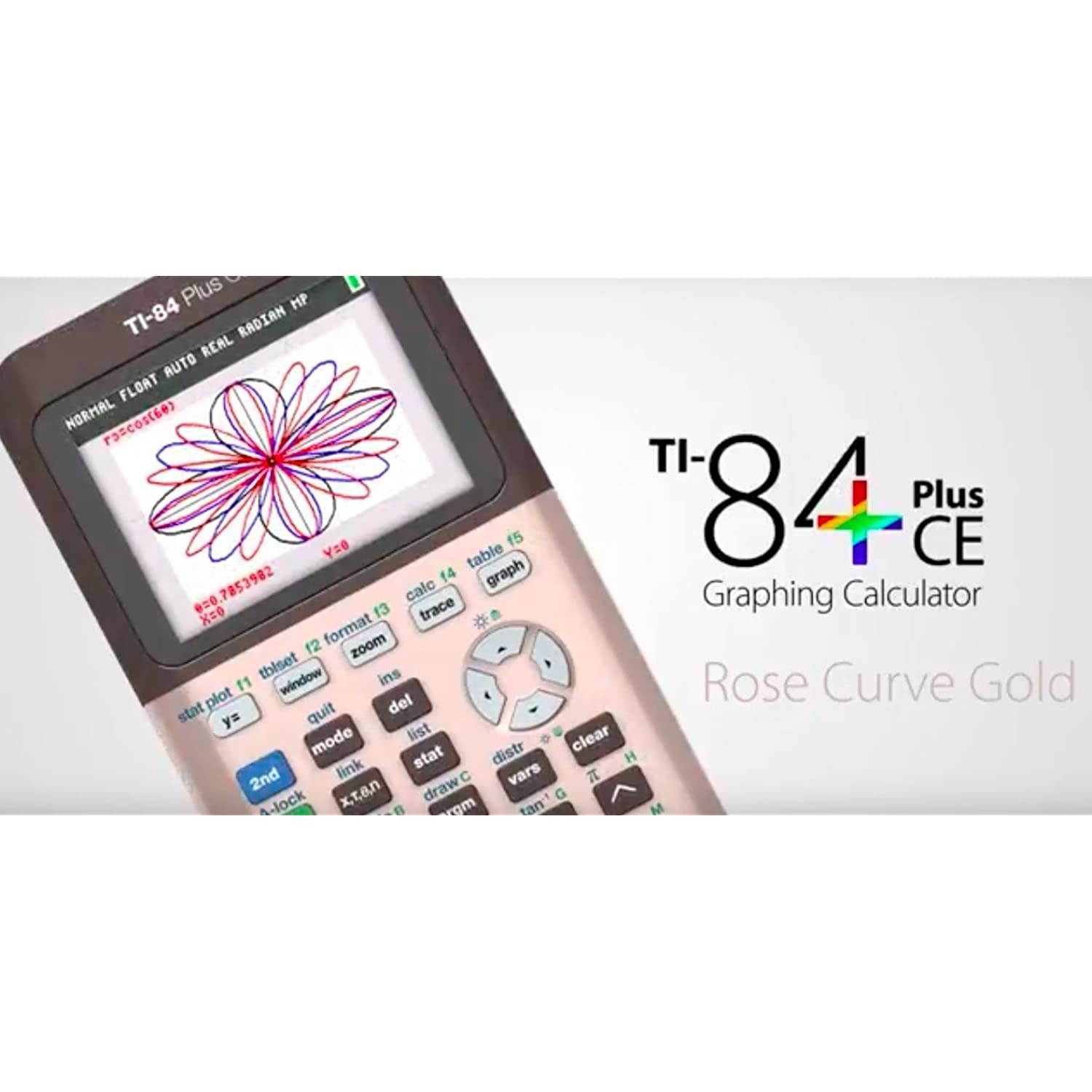 Texas Instruments TI-84 Plus CE Color Graphing Calculator, Rose Gold (Metallic)