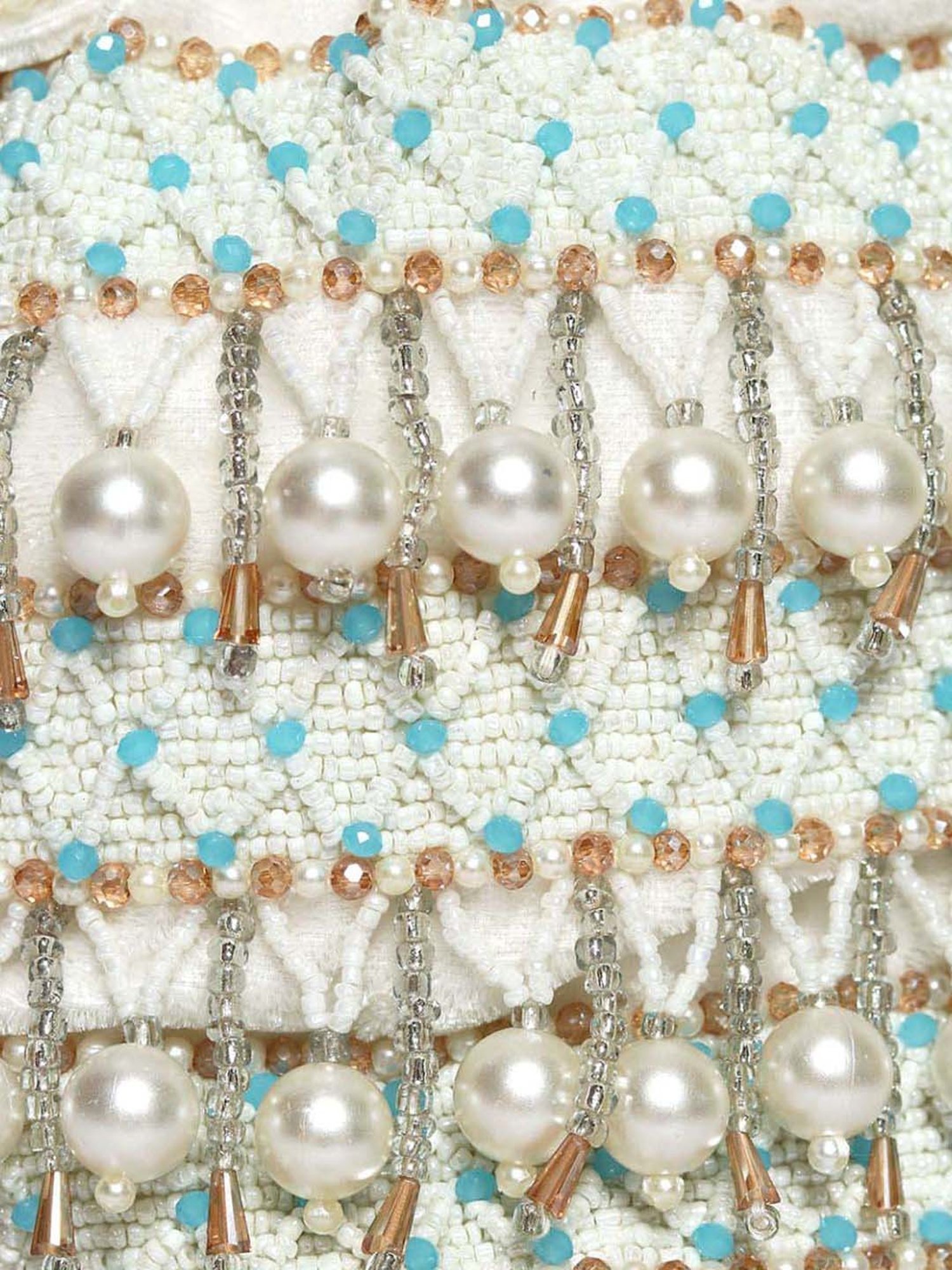 NR by Nidhi Rathi White Fabric Potli