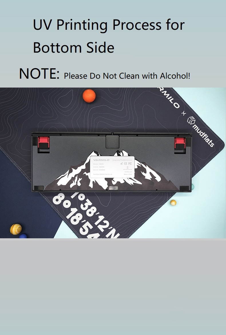 Varmilo  Ergonomic Design, Cool Exterior 87 Keys USB Wired Cable Detachable Cherry MX Mechanical Gaming  Keyboard With White Backlit For Office And Game, PBT Keycaps - VA87M Nordic Summit Verison