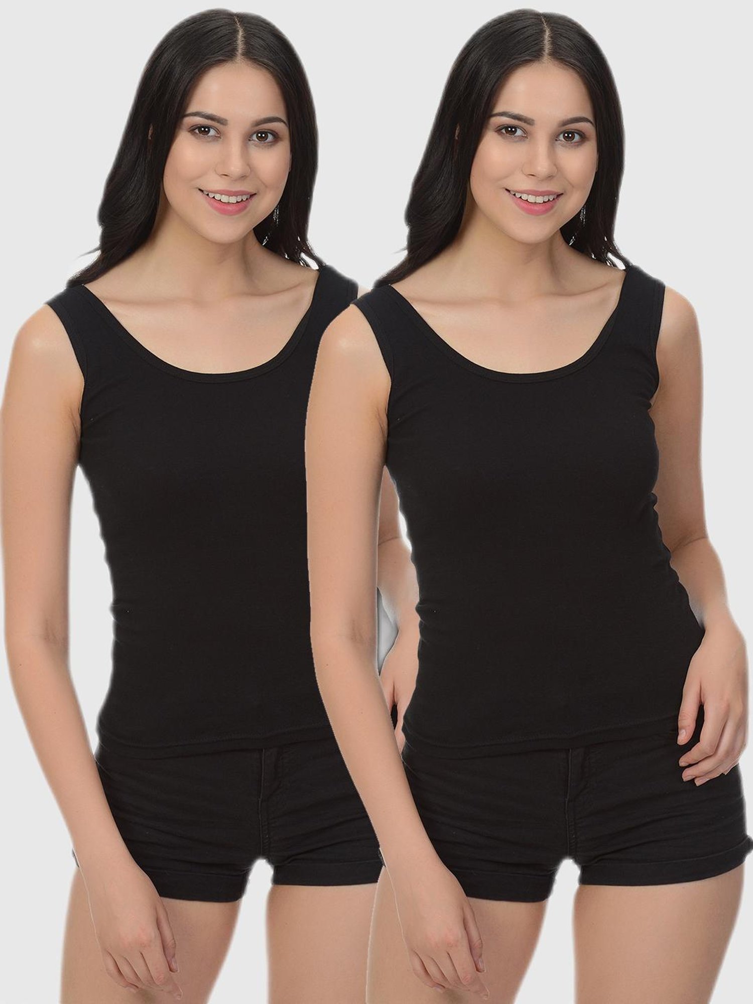 Mod & Shy Black Regular Camisole