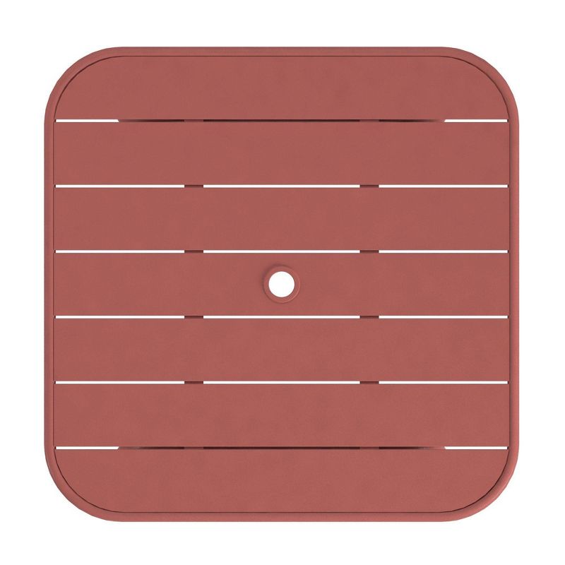 June Square Patio Dining Table - Persimmon - Novogratz