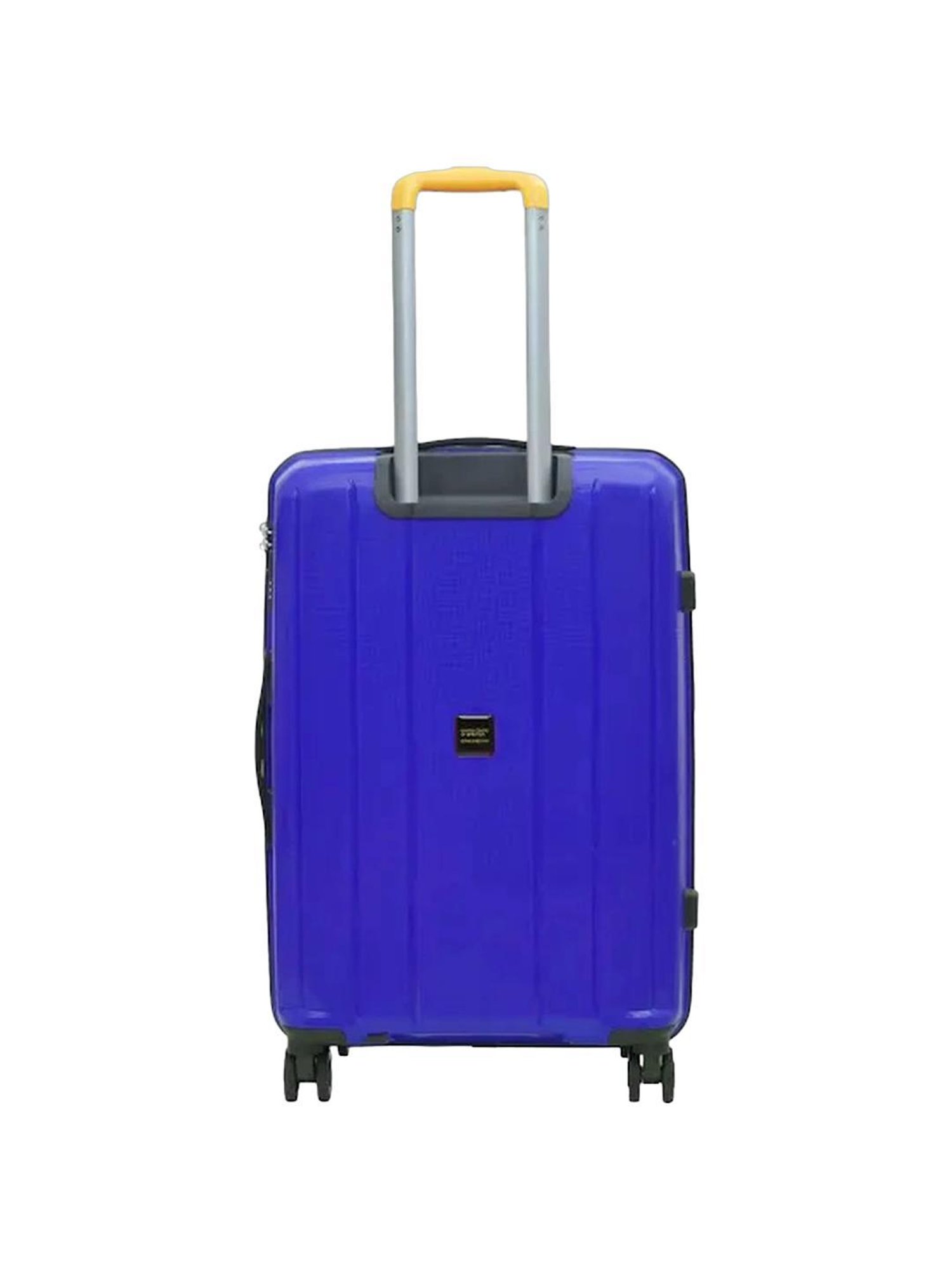 United Colors of Benetton Wayfarer Blue 8 Wheels Medium Hard Cabin Trolley Bag - 43.5 cm