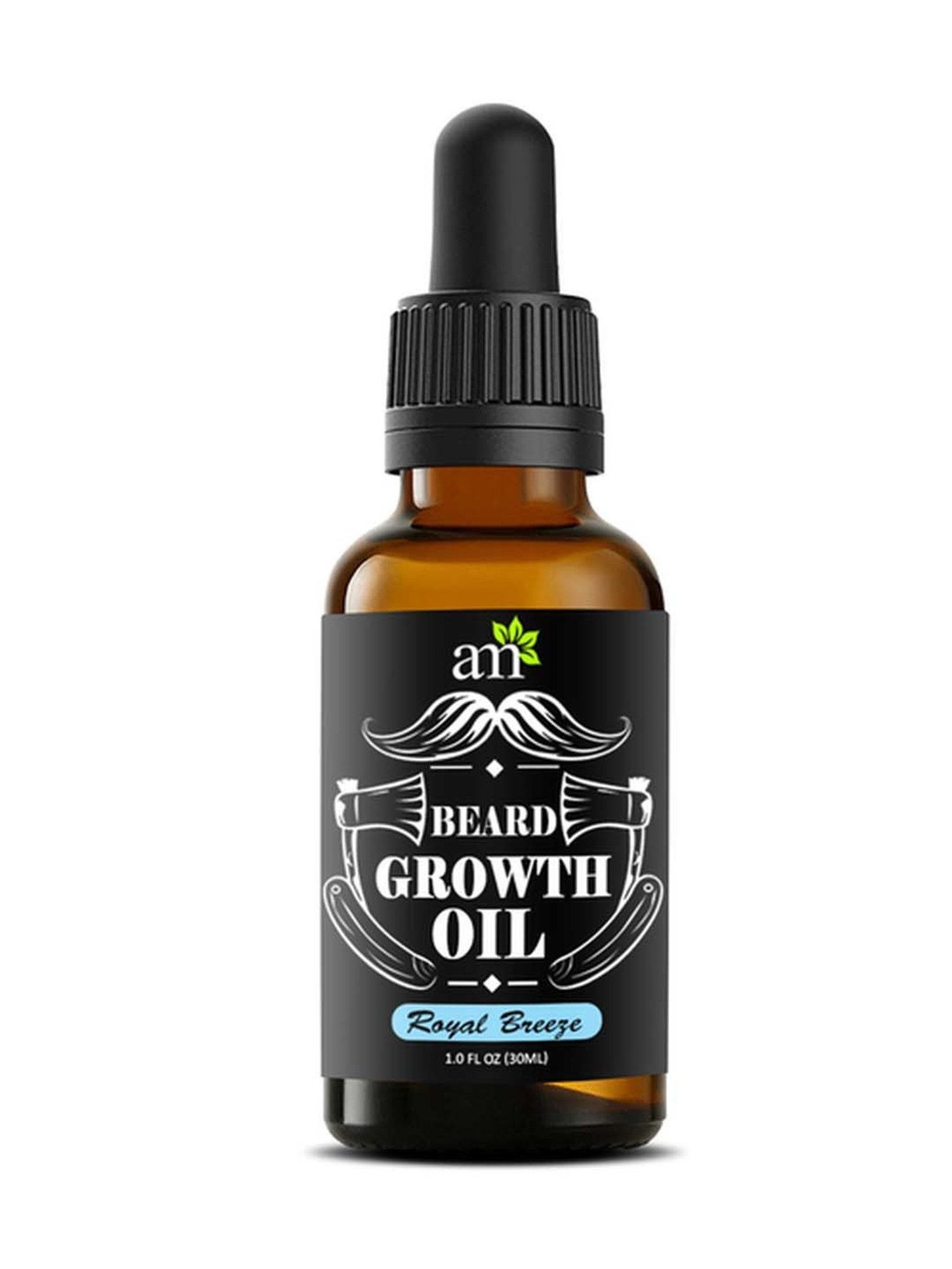 AromaMusk 100% Natural Beard & Hair Growth Oil Royal Breeze - 30 ml