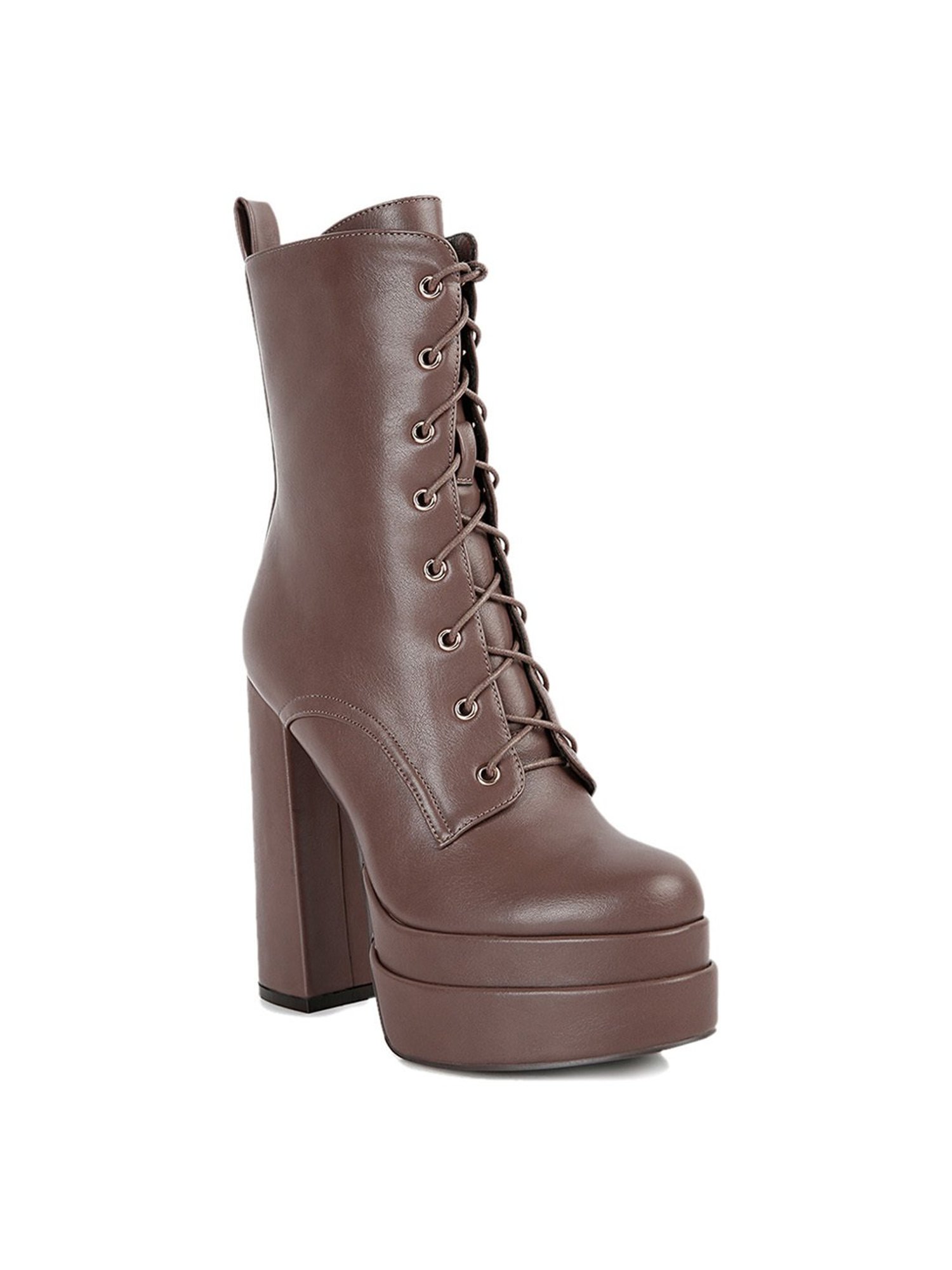 London Rag Women's Taupe Derby Boots