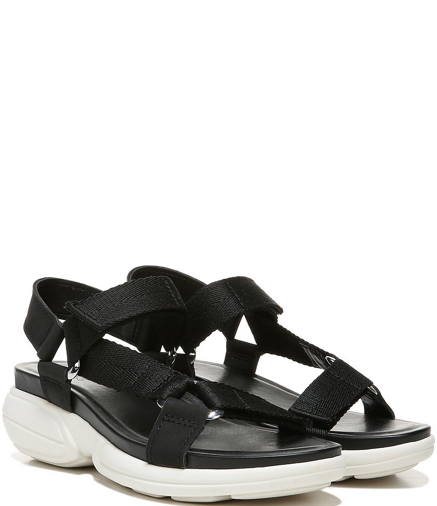 Naturalizer Flores Nubuck And Fabric Ankle Strap Sandals