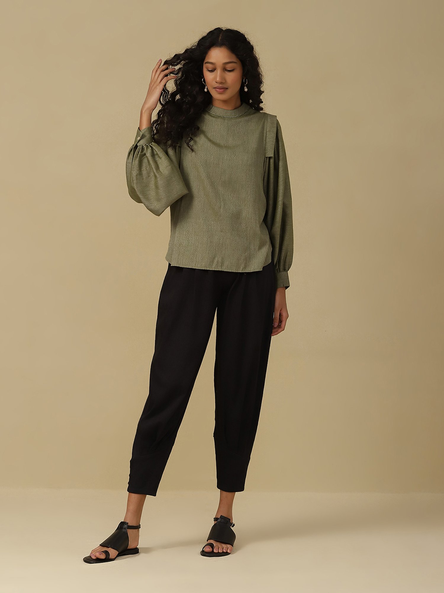 aarke Ritu Kumar Green Top