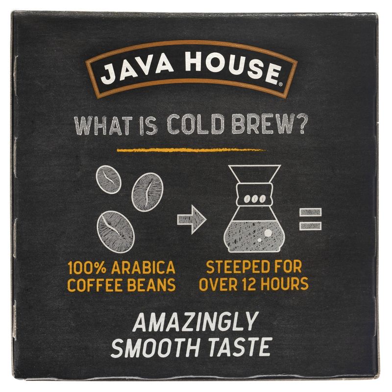 Java House Cold Brew Colombian Black Medium Roast Single Serve - 12ct