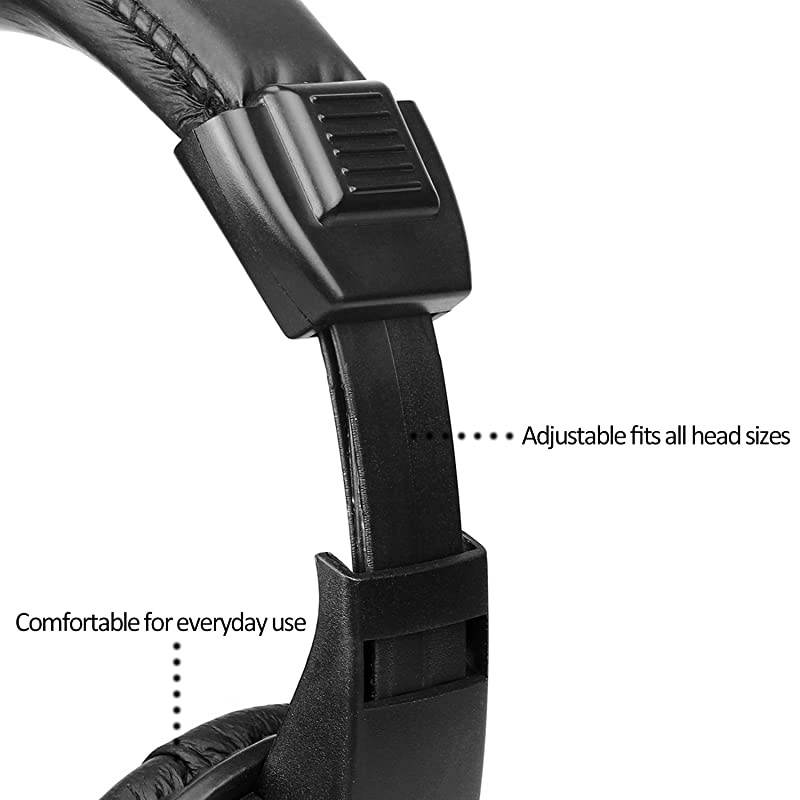 Walkie Talkie Earpiece Boom Mic Overhead Headphone with VOX PTT for Baofeng UV5R BF888S  H777 RT22 RT21 Two Way Radio 1 Pack