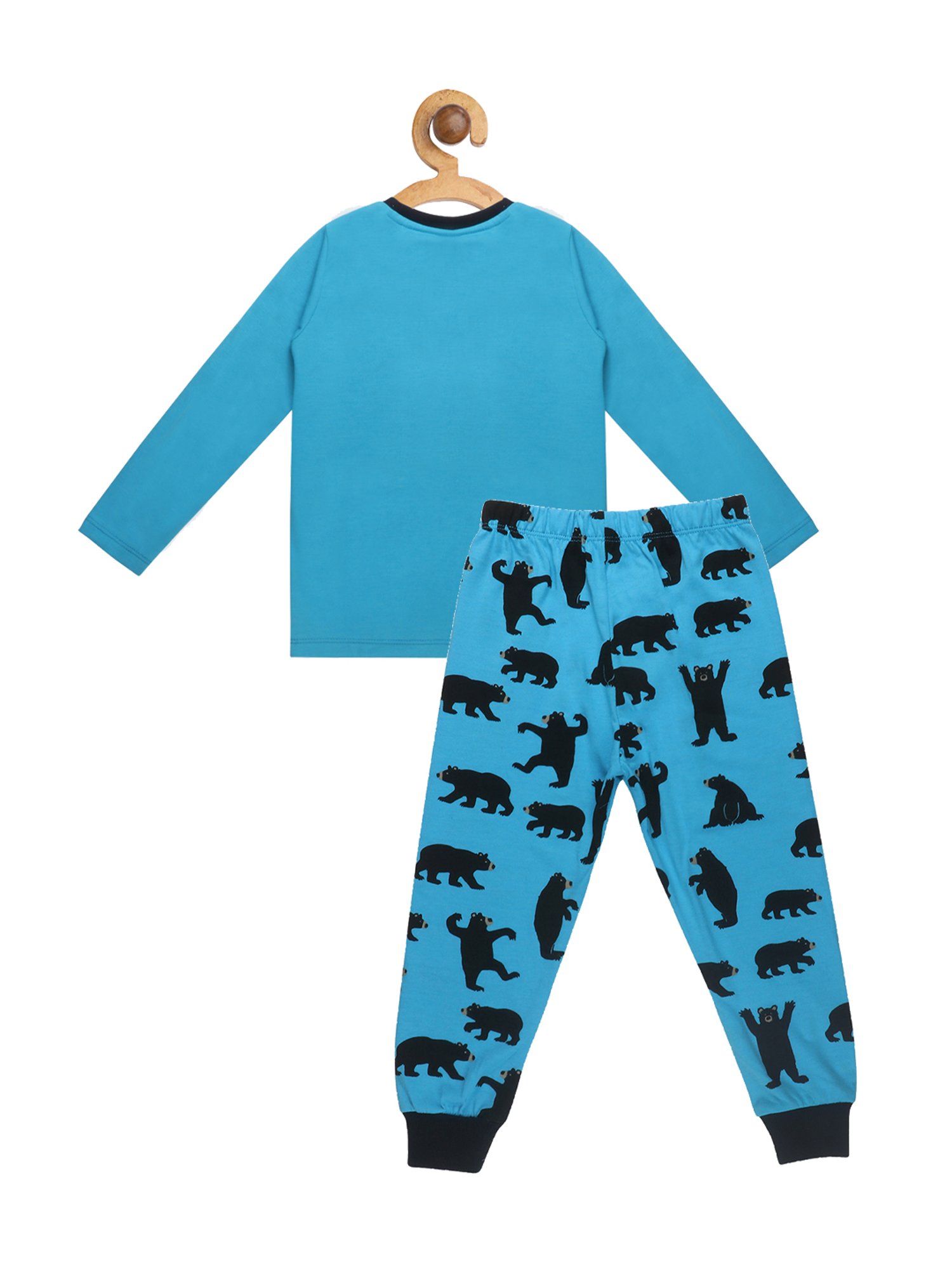 Lazy Shark Boys Navy & Black Printed T-Shirt with Pants