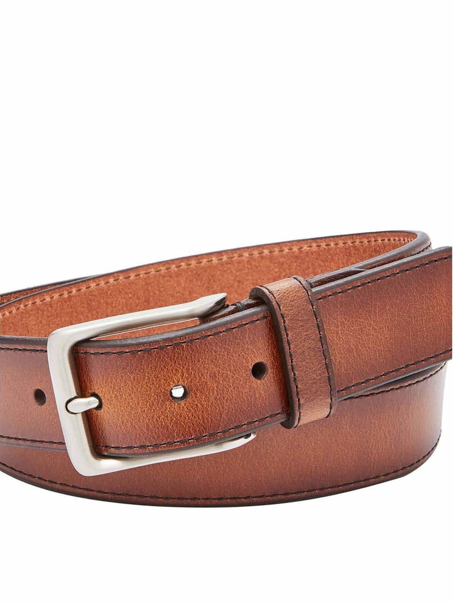 Fossil Griffin Brown Leather Casual Belt For Men