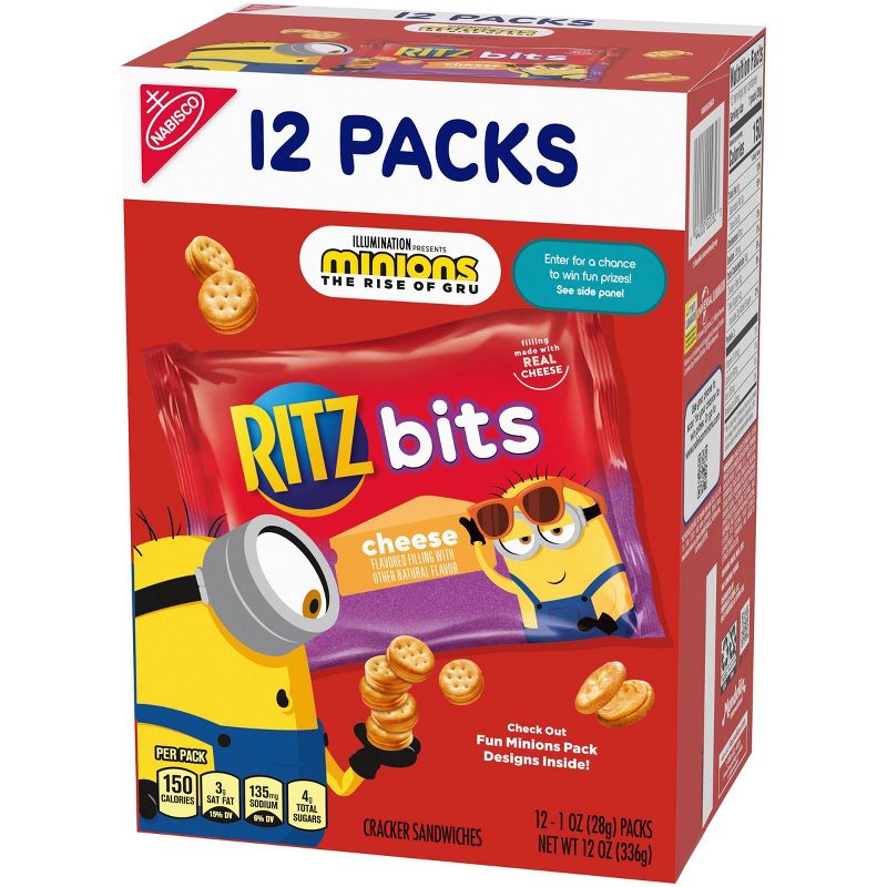 Ritz Bits Cheese Cracker Sandwiches - Snack Pack - 12ct/1oz