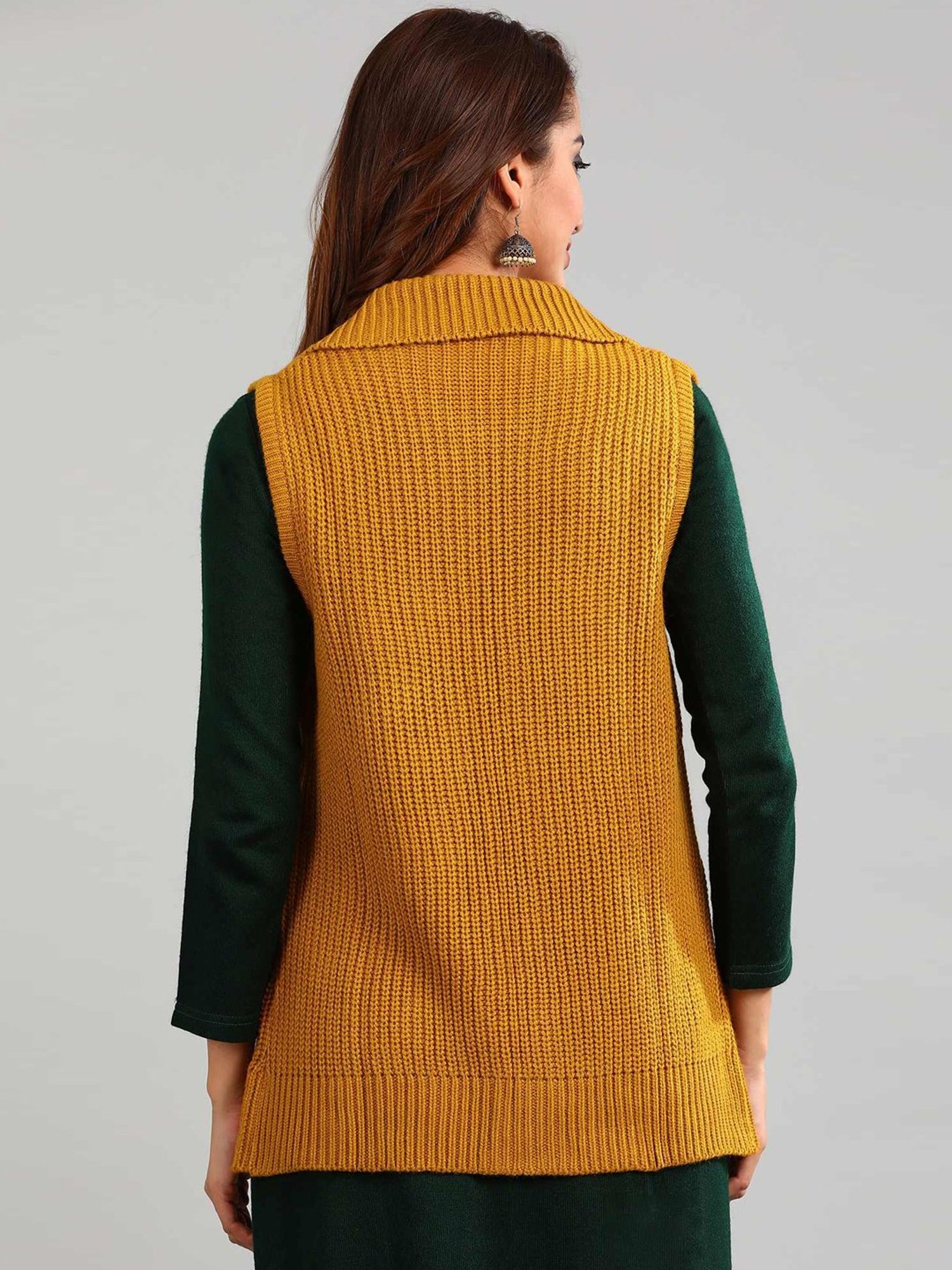Aurelia Yellow Regular Fit Sweater
