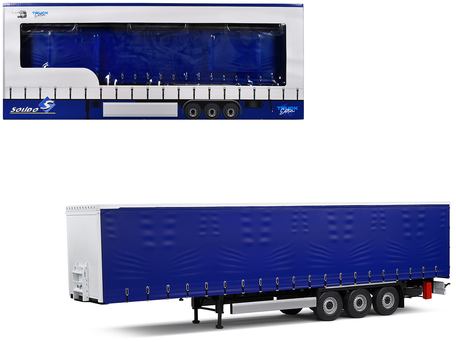 Tarpaulin Trailer Blue "Truck Edition" Series 1/24 Diecast Model Car by Solido