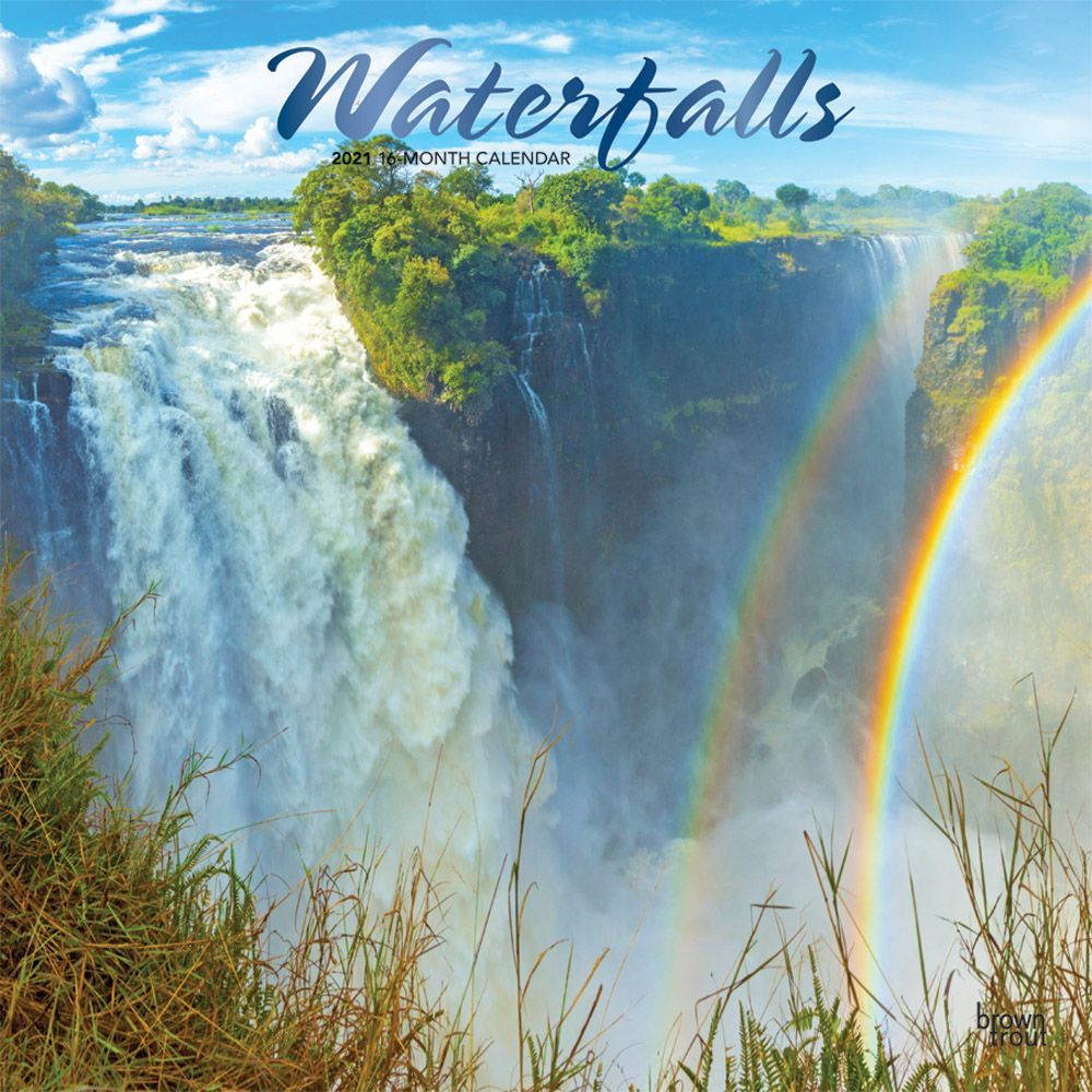 BrownTrout,  Waterfalls Wall Calendar 2021